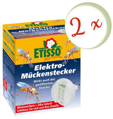 2 x FRUNOL Delicia® Etisso® Elektro-Mückenstecker, 1 Set