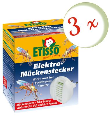 3 x FRUNOL Delicia® Etisso® Elektro-Mückenstecker, 1 Set