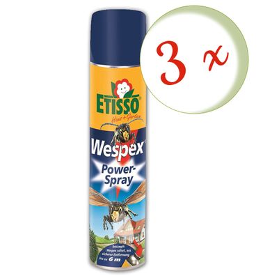 3 x FRUNOL Delicia® Etisso® Wespex Power-Spray, 600 ml