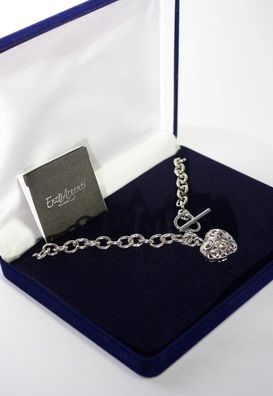 ENZO Argenti MILANO Damen Halskette Kette Herz aus Italien 925 Sterlingsilber 45cm