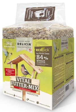 FRUNOL Delicia® Delicia® Vital-FutterMix mit Mehlwürmern, 3 kg