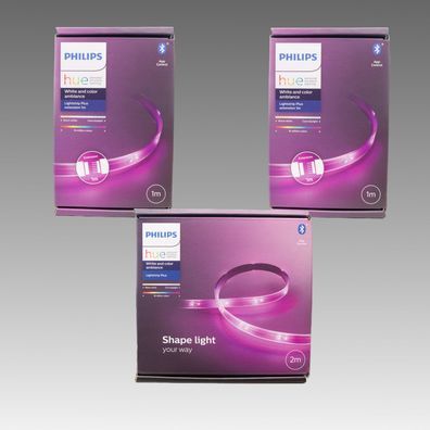 Philips Hue Lightstrip Plus V4 White & Color | 2m Basis Set + 2x 1m | Neu & OVP