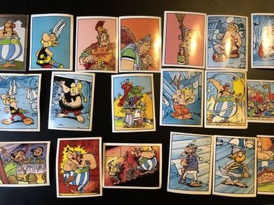 Asterix - Panini Sticker - 1987 - 19 verschiedene Sticker (K)