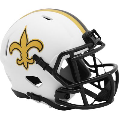 NFL New Orleans Saints Lunar Eclipse Mini Helm Speed Riddell Footballhelm Football