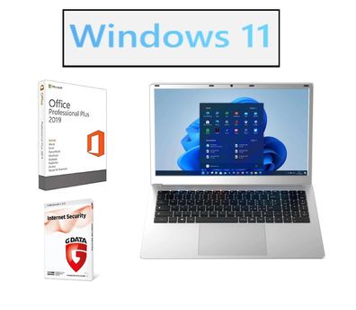 15,6" Notebook Difinity Intel N3450 4x2,2Ghz 8/512 SSD Windows 11 Microsoft Office 19
