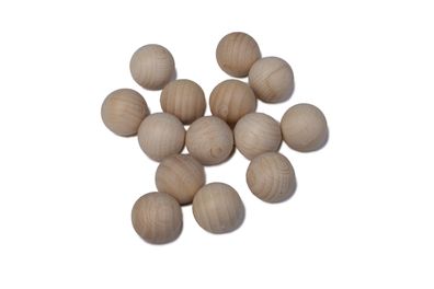 WoodMind | Holzkugeln Buche ohne Bohrung | Perlen Holzperlen Holzkugeln ohne Loch Kug