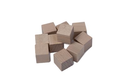 WoodMind | Holzwürfel Buche | Würfel aus Holz Holzwürfel blanco