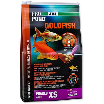JBL ProPond Goldfish XS 400g 3 Liter Futter für kleine Goldfische Goldfischfutter