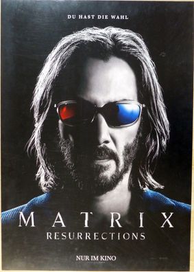 Matrix 4: Resurrections - Original Kinoplakat A1- Neo - Keanu Reeves - Filmposter