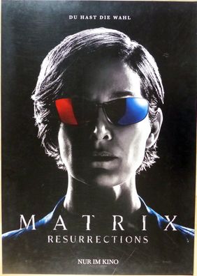 Matrix 4: Resurrections -Orig. Kinoplakat A1- Trinity - Carrie-Anne Moss - Filmposter