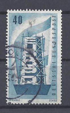 Mi. Nr. 242, BRD, Bund, Jahr 1956, Gonzague 40 blau, gestempelt