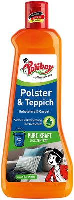 Poliboy - Polster Teppich Reiniger - Reiniger für Polster und Teppiche - 500ml