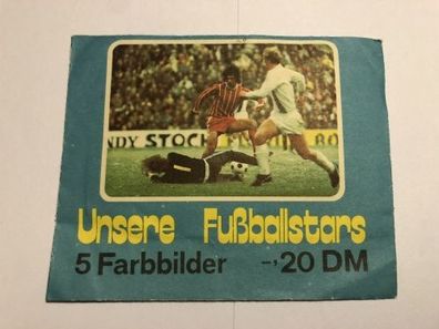 Unsere Fussballstars 1973/74 - Bergmann Verlag - 1 OVP Tüte / sealed packet Rare