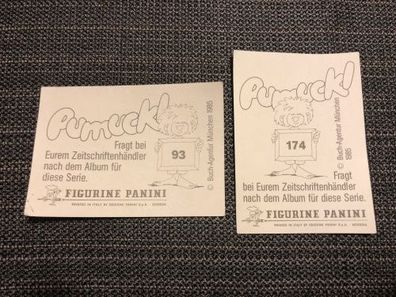 Pumuckl - Panini Sticker - 1985 - Nr. 93 + 174 (K)