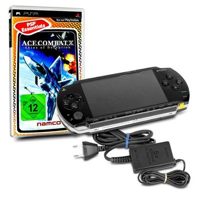 Original SONY Playstation Portable - PSP Konsole 1004 in BLACK / Schwarz #10A + ...
