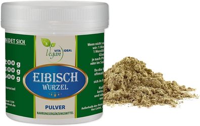 Vitaideal Vegan® Eibisch Wurzel Pulver (Althaea Rad) + Messlöffel