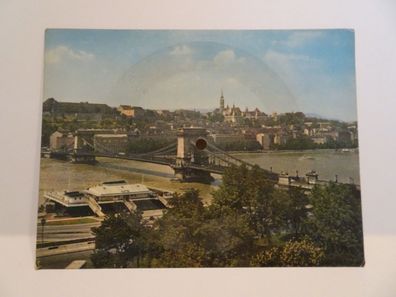 7" WerbeSingle Bildplatte Colorvox Postkarte Budapest Kettenbrücke Sandor Janos
