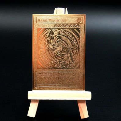 Yugioh Gold Card - Dark Magician - Golden Metal (Fully Engraved)