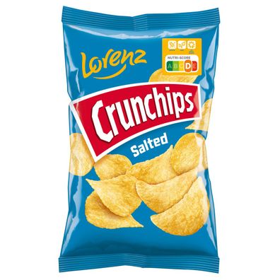 Lorenz Crunchips Salted gesalzene Kartoffel Chips aus Meersalz 175g