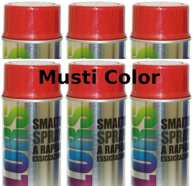 6x400ml Lackspray Spraydose Sprühlack Spraylack Farbspray Rubinrot RAL 3003 Glänzend