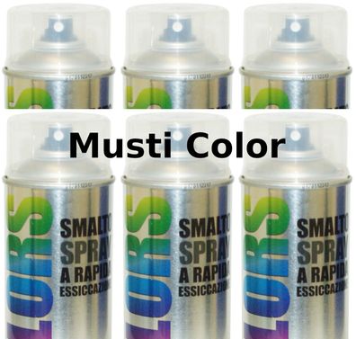 6x 400ml Lackspray Spraydose Spraylack Lack Farbspray Klarlack Farblos Glänzend