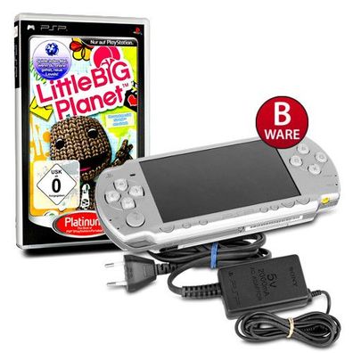 Original SONY Playstation Portable - PSP Konsole 2004 Slim & Lite in SILBER / ICE ...