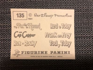 Cap und Capper - Panini Sticker - Nr. 135 - aus dem Jahr 1981 (K)