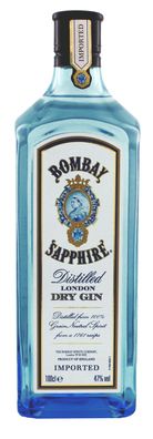 Bombay Sapphire, London Dry Gin, extra strong, 1000ml, 47% Vol.