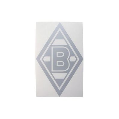 Borussia Mönchengladbach Aufkleber Raute silber klein