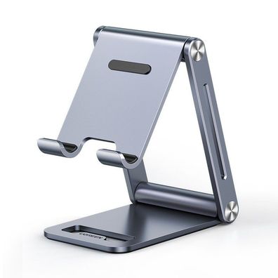 Ugreen Metall Aluminium faltbarer Handyhalter Smartphone Schreibtisch Halter grau