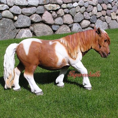 Pony Pferd Dekofigur Aufstellfigur Dekoration Reiterhof Hof Shetlandpony