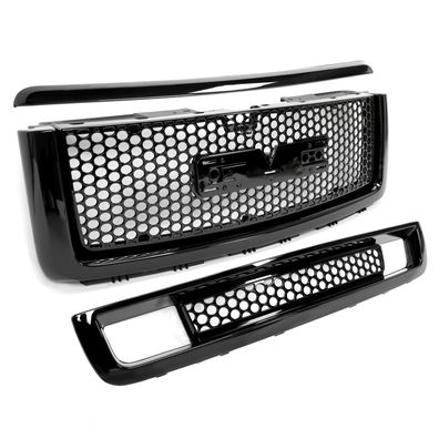 Für GMC Sierra 1500 07 - 13 Kühlergrill Frontgrill Grill schwarz hole 2 2013