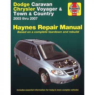 Dodge Caravan Chrysler Voyager Town Country 2003-2007 Reparaturanleitung Haynes