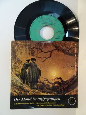 7" Single Bertelsmann Der Mond ist aufgegangen Erik Schumann Gedicht zur Guten Nacht