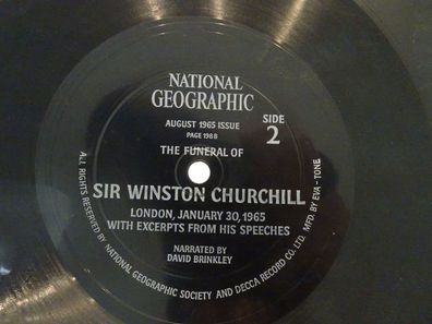 7" WerbeSingle National Geographic 1965 The funeral of Sir Winston Churchill