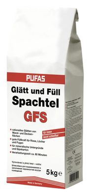 Pufas Glätt- und Füllspachtel GFS 5 kg weiß