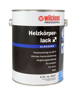 Wilckens Professional Heizkörperlack 2,5 L. Weiß glänzend, geruchsneutral