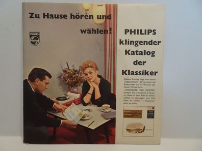 7" WerbeSingle Tonbuch Philips klingender Katalog der Klassiker Diskothek der Meister