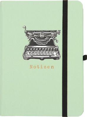 Depesche 11629 055 Notizbuch liniert Notizen Schreibmaschine grün