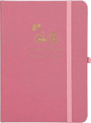 Depesche 11629 037 Notizbuch liniert Carpe diem Nutze den Tag! pink