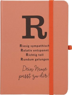 Depesche 11629 016 Notizbuch liniert - Dein Name passt zu dir Buchstabe R