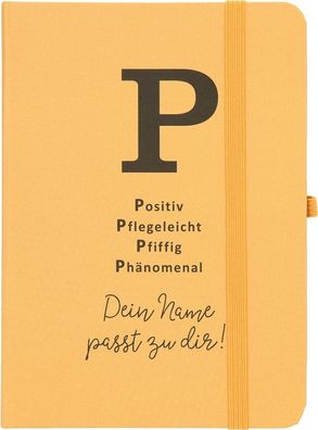 Depesche 11629 015 Notizbuch liniert - Dein Name passt zu dir Buchstabe P