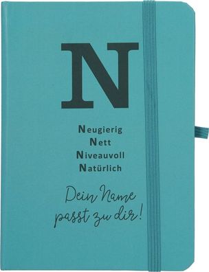 Depesche 11629 014 Notizbuch liniert - Dein Name passt zu dir Buchstabe N