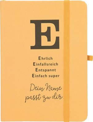 Depesche 11629 005 Notizbuch liniert - Dein Name passt zu dir Buchstabe E