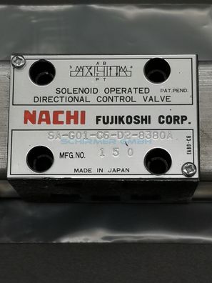 Magnetventil Nachi SA-G01-C6-D2-8380A
