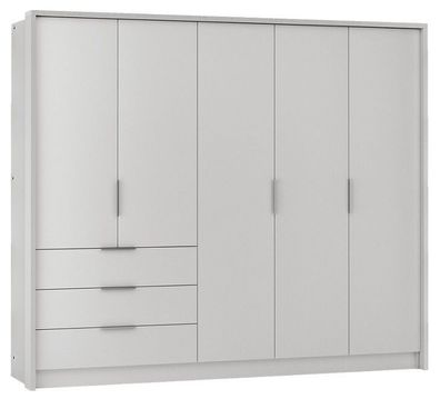 Kleiderschrank HAGA - Drehtürenschrank Schrank Schubladen Farben !