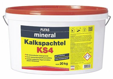Pufas Kalkspachtel KS4 20 kg weiß