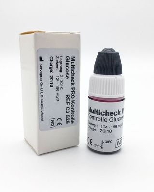 C3 526 Blutzucker / Glukose Kontrolllösung für Lifetouch Multicheck Pro, 3,75 ml