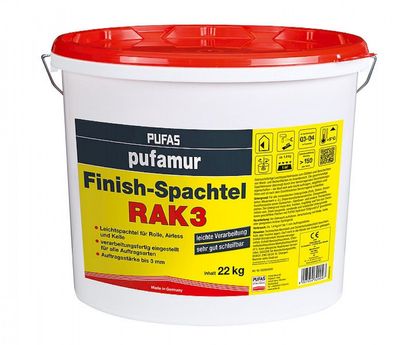 Pufas pufamur Finish-Spachtel RAK3 22 kg