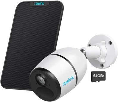 Reolink Go Kabellose 4G-LTE Überwachungskamera 1080p HD Kamera inkl. Solarpanel ...
